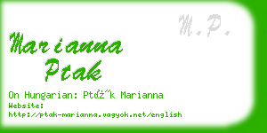 marianna ptak business card